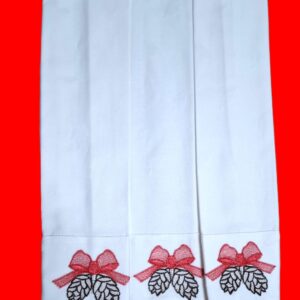 Strofinaccio con ricamo natalizio